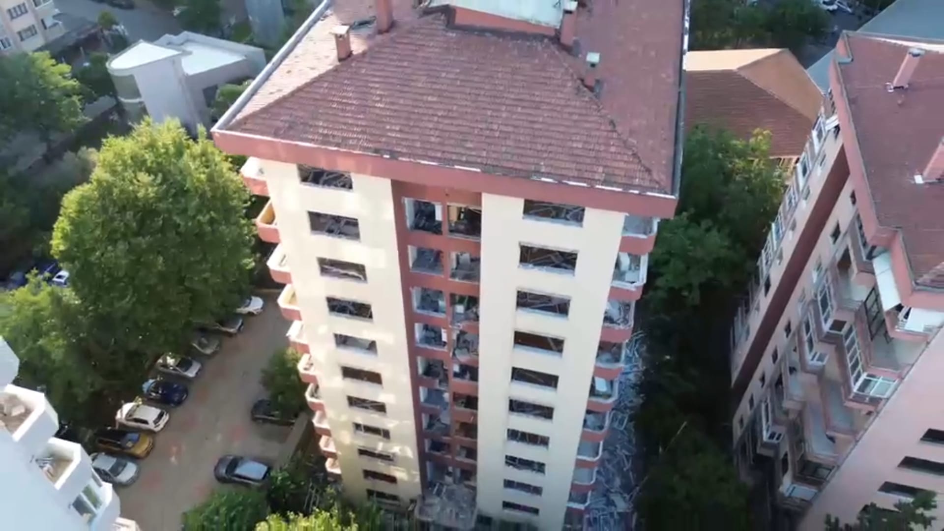 Kozyatağı'nda kentsel dönüşüm sahası, havadan